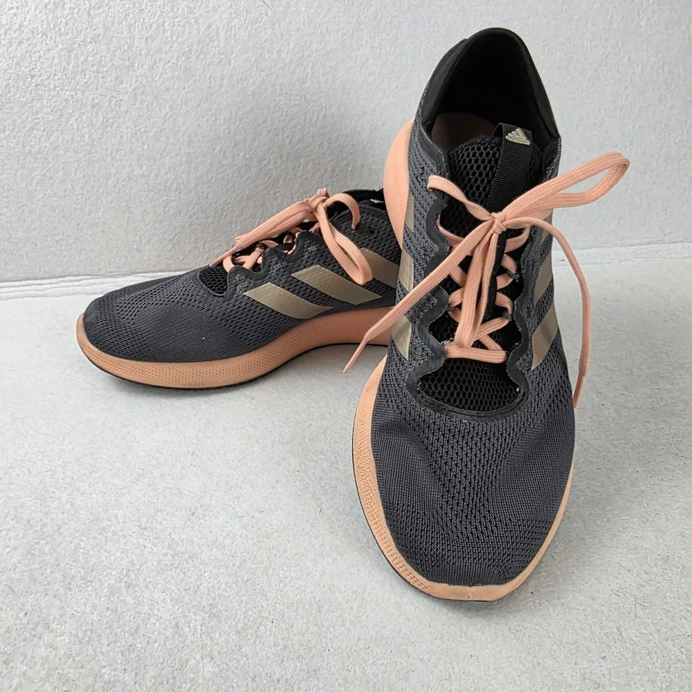 Adidas Purebounce Street Womens Running Shoes Grey Gold Peach G54118 Size 11
